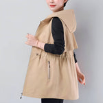 Colete Feminino Com Capuz Olive - Vista Ladies