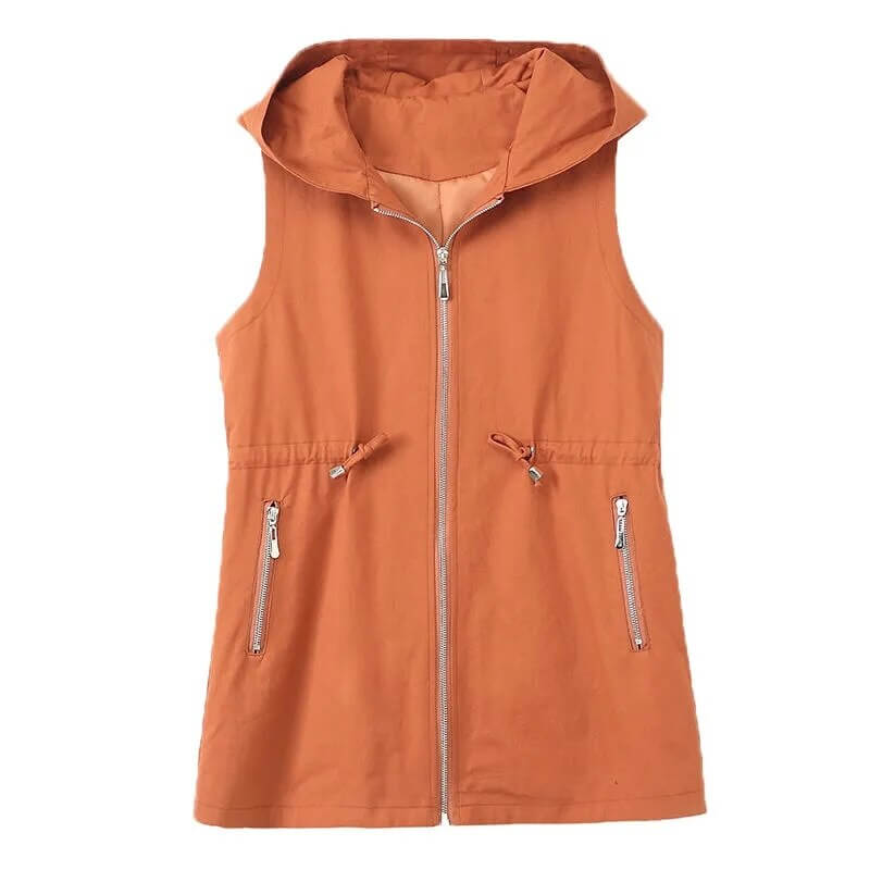 Colete Feminino Com Capuz Olive - Vista Ladies