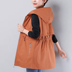 Colete Feminino Com Capuz Olive - Vista Ladies