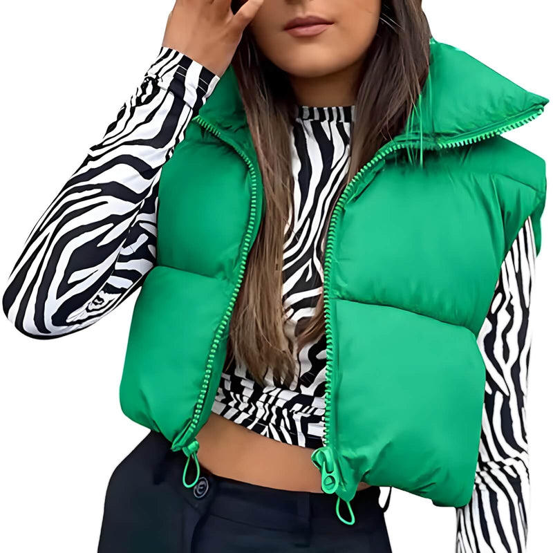 Colete Feminino Curto Puffer Illinia - Vista Ladies