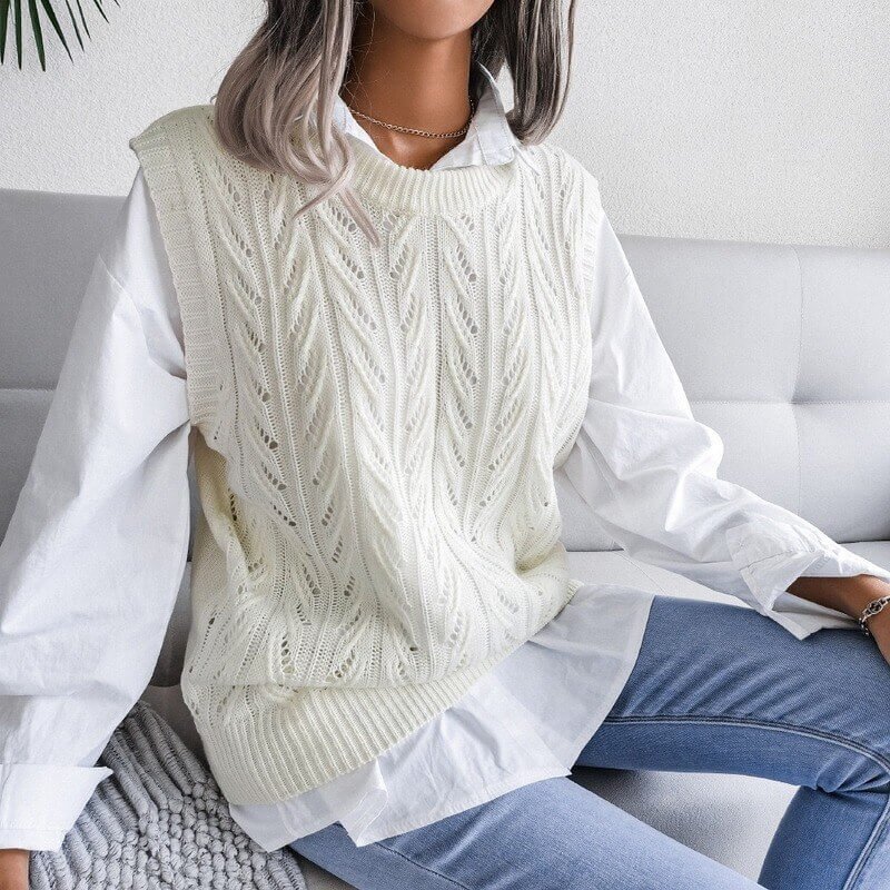 Colete Feminino de Tricot Martine - Vista Ladies