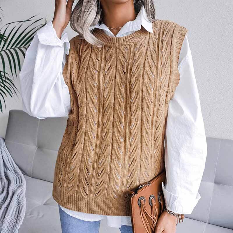 Colete Feminino de Tricot Martine - Vista Ladies