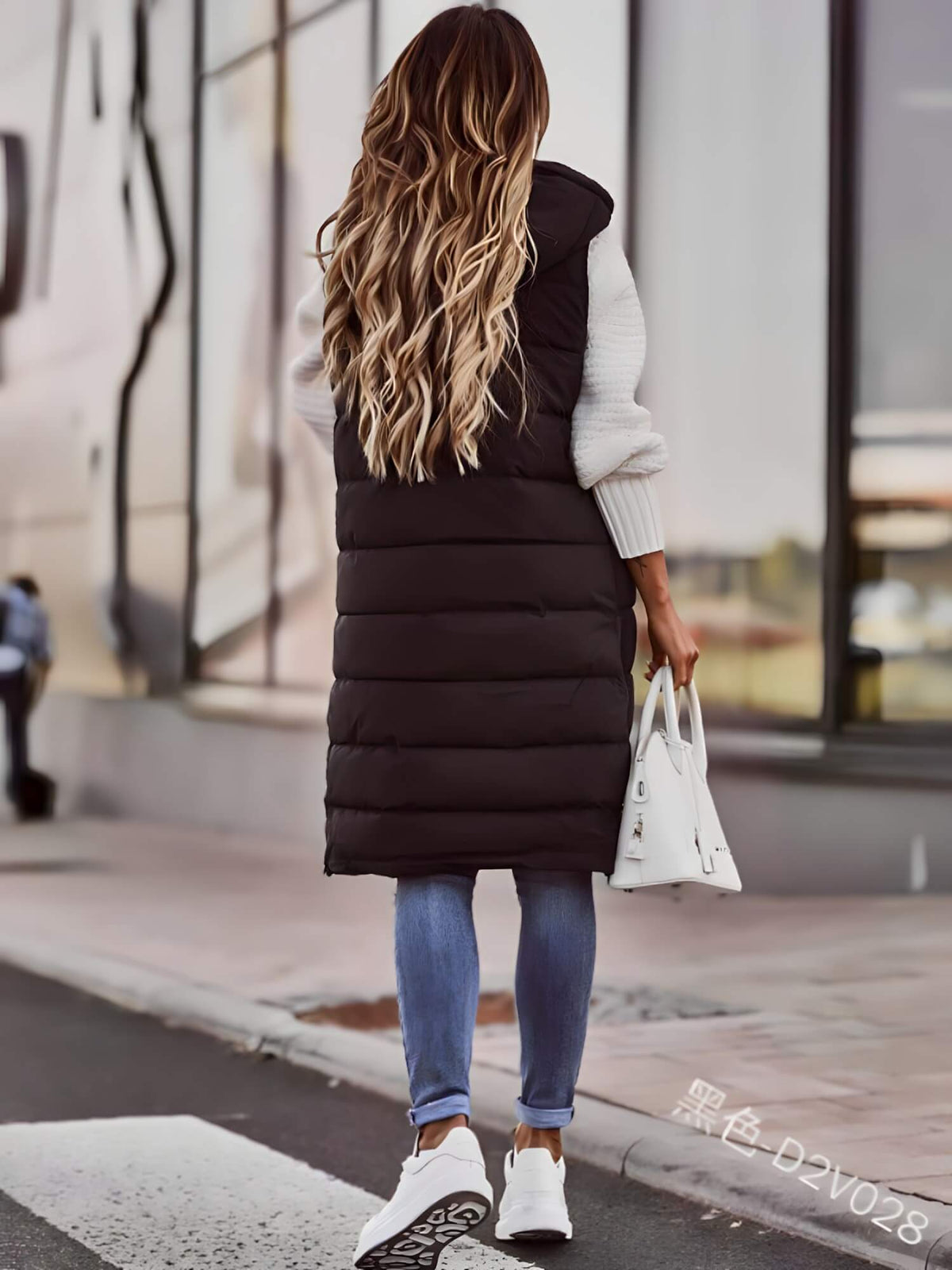 Colete Feminino Puffer Longo Feline - Vista Ladies