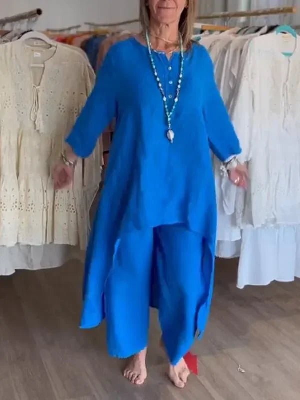 Conjunto Alongado de Linho Français - Ziora