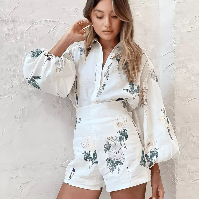 Conjunto Camisa e Short Social Pauline - Ziora