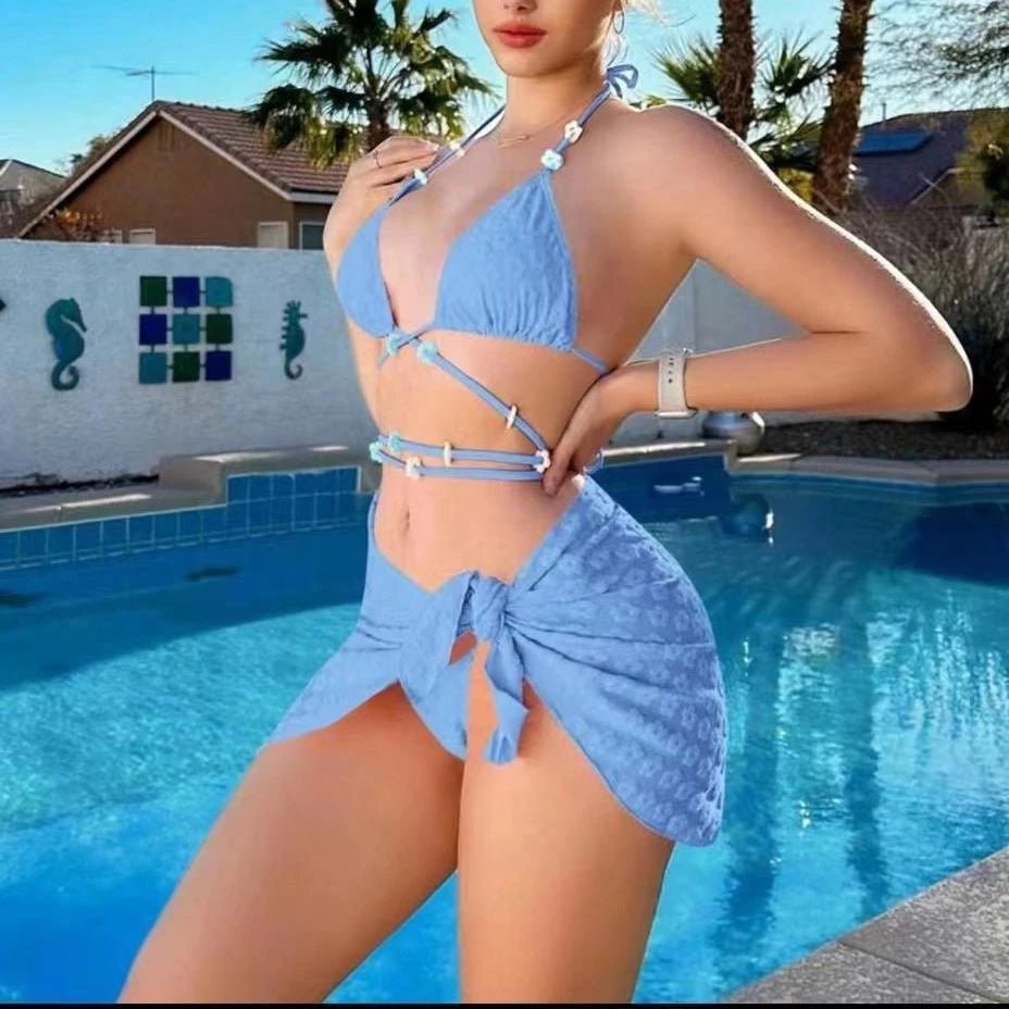 Conjunto de 3 Peças de Biquíni Lulu - Vista Ladies