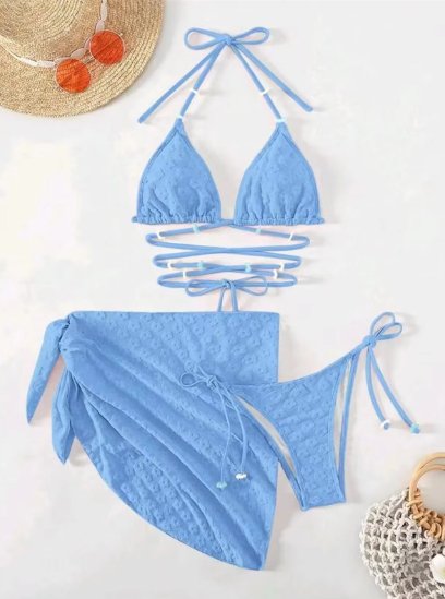 Conjunto de 3 Peças de Biquíni Lulu - Vista Ladies