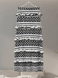 Conjunto de Malha Top e Saia Longa London - Ziora