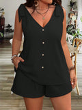 Conjunto Feminino Plus Size Com Alça De Amarrar Livia - Ziora