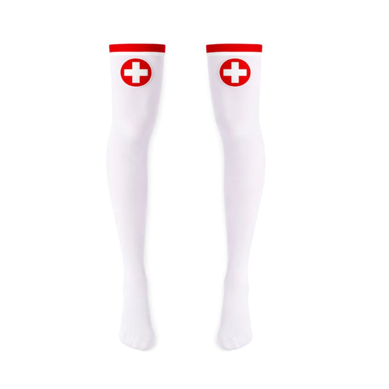 Fantasia de Enfermeira Kit 3 Peças com Saia de Tule Vermelha, Tiara e Meias para Carnaval e Festas - Innovare