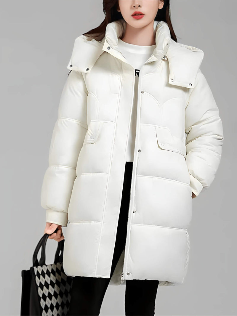 Jaqueta Feminina de Parka Alongada Javiera - Vista Ladies