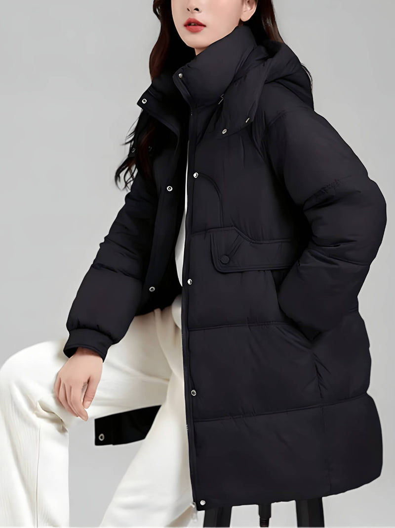 Jaqueta Feminina de Parka Alongada Javiera - Vista Ladies