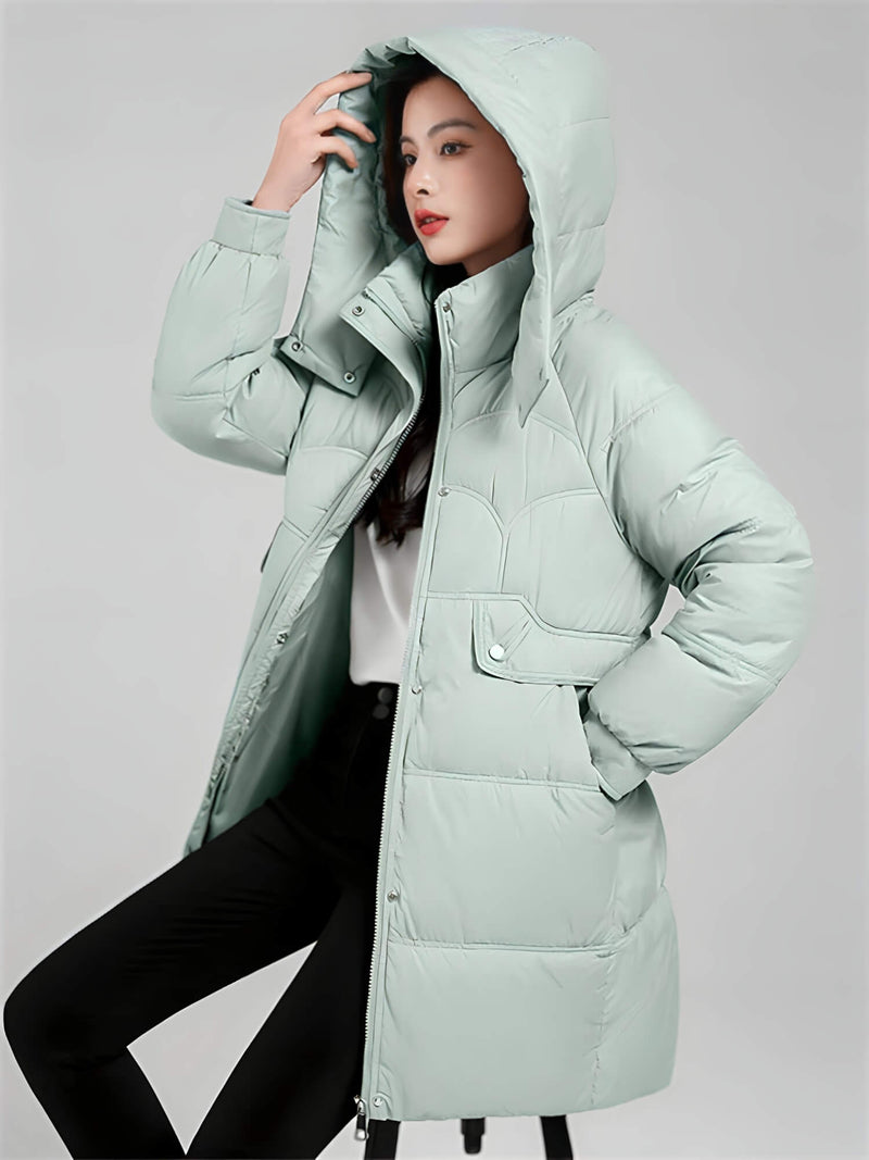 Jaqueta Feminina de Parka Alongada Javiera - Vista Ladies