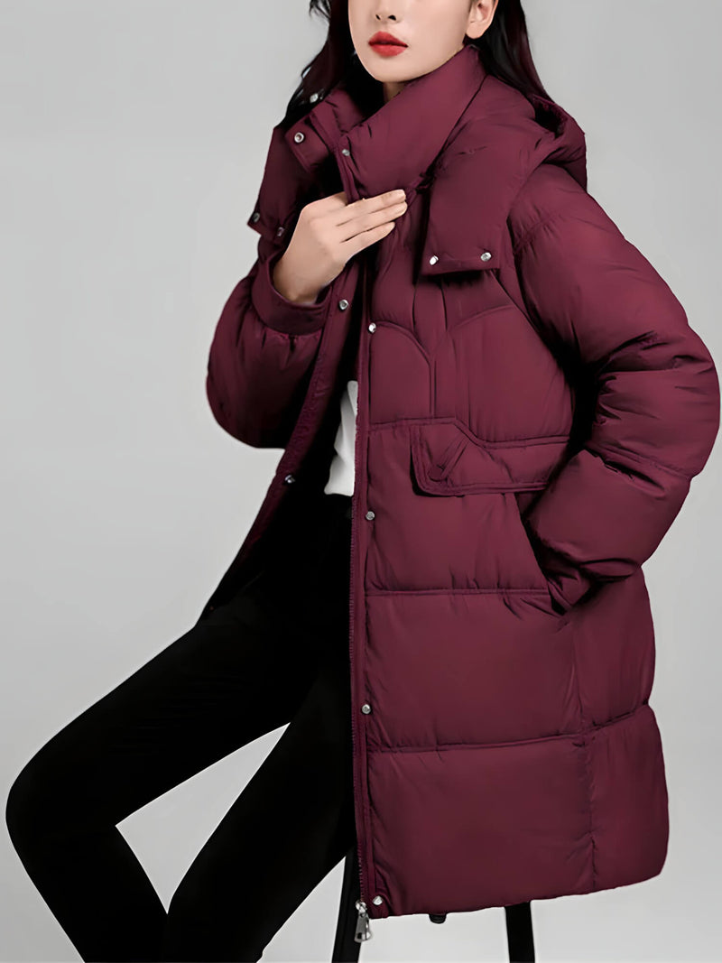 Jaqueta Feminina de Parka Alongada Javiera - Vista Ladies