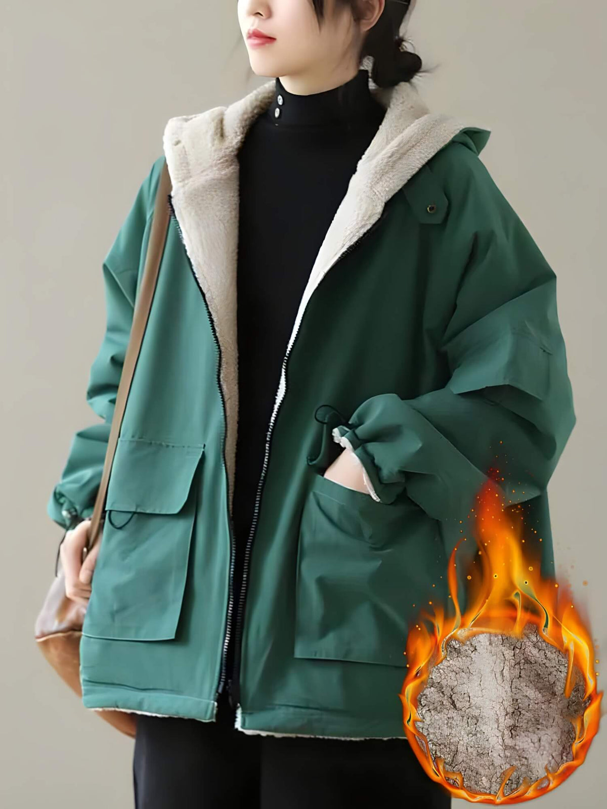 Jaqueta Feminina de Parka Forrada Rosalind - Vista Ladies