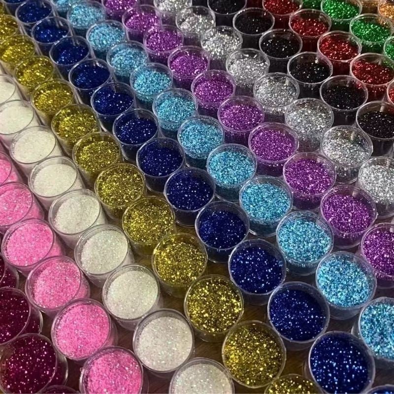 Kit 12 Potes de Glitter Flocado Grande Profissional Furta - Cor para Unhas, Maquiagem e Artes - Innovare