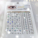Kit 2 Cartelas de Adesivo de Rosto com Pedras Glitter Furta - Cor para Maquiagem Carnaval e Performance - Innovare