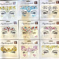 Kit de Adesivos Faciais com Strass e Cristais Autoadesivos para Maquiagem Carnaval e Festas - Innovare