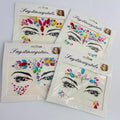 Kit de Adesivos Faciais com Strass e Cristais Autoadesivos para Maquiagem Carnaval e Festas - Innovare
