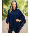 Poncho Feminino Tricot Com Capuz Elegante | Frankfurt - Innovare