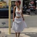 Regata cropped com estampa e decote halter – Camila - Ziora