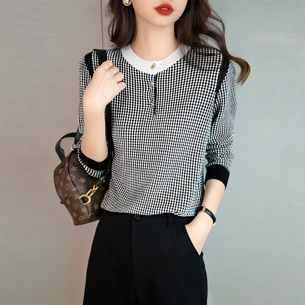 Suéter Casual com Botões Bétula - Vista Ladies