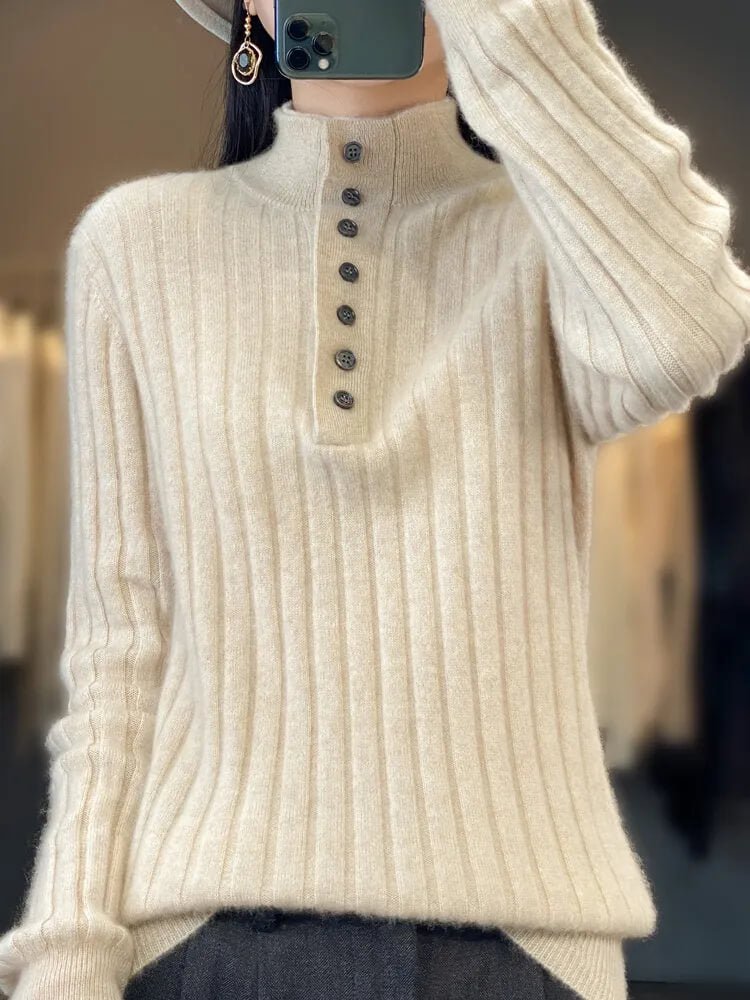 Suéter Casual com Botões Calista - Vista Ladies