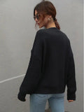 Suéter com Mangas de Tricot Blanc - Vista Ladies