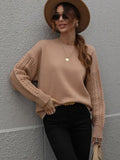 Suéter com Mangas de Tricot Blanc - Vista Ladies