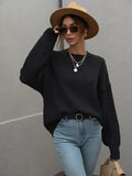 Suéter com Mangas de Tricot Blanc - Vista Ladies