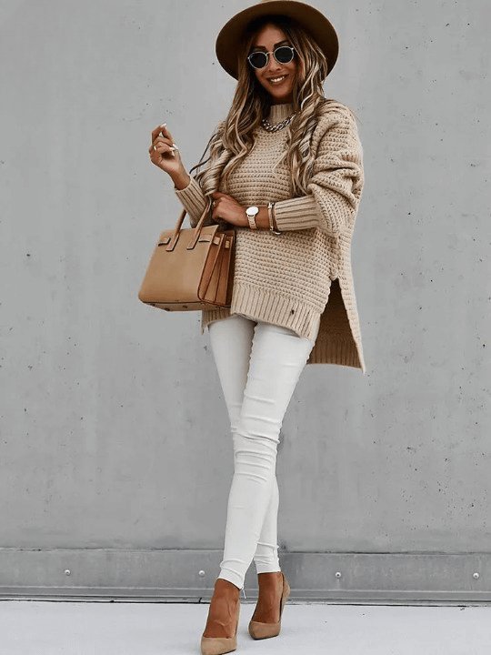 Suéter de Tricot Vanille - Vista Ladies