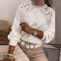 Suéter Detalhes em Renda Clover - Vista Ladies
