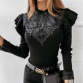 Suéter Detalhes em Renda Lotus - Vista Ladies