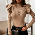 Suéter Detalhes em Renda Lotus - Vista Ladies