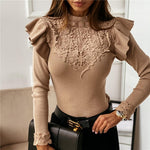 Suéter Detalhes em Renda Lotus - Vista Ladies