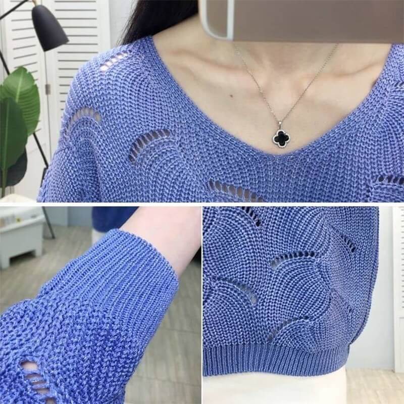 Suéter Feminino Casual de Tricot Petalita - Vista Ladies