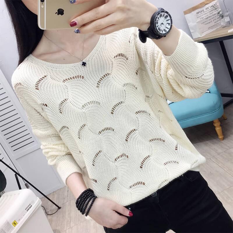 Suéter Feminino Casual de Tricot Petalita - Vista Ladies