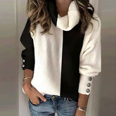 Suéter Feminino Casual Gola Alta Purpurite - Vista Ladies