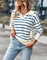 Suéter Feminino Casual Gola Polo Iolita - Vista Ladies