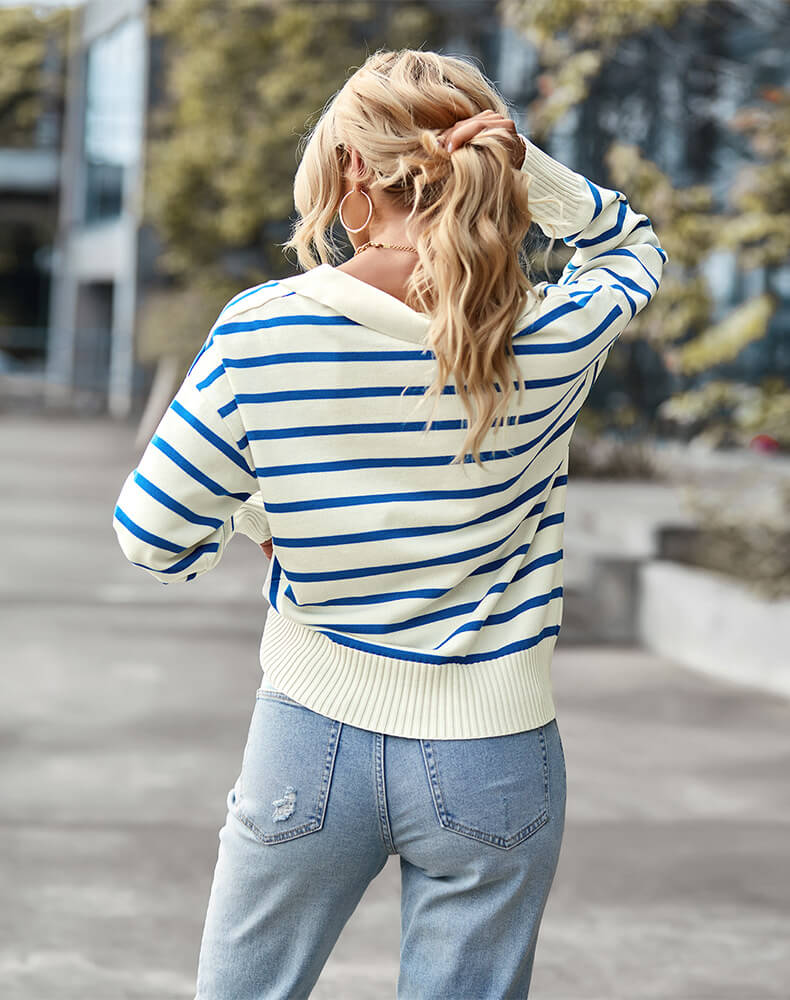 Suéter Feminino Casual Gola Polo Iolita - Vista Ladies