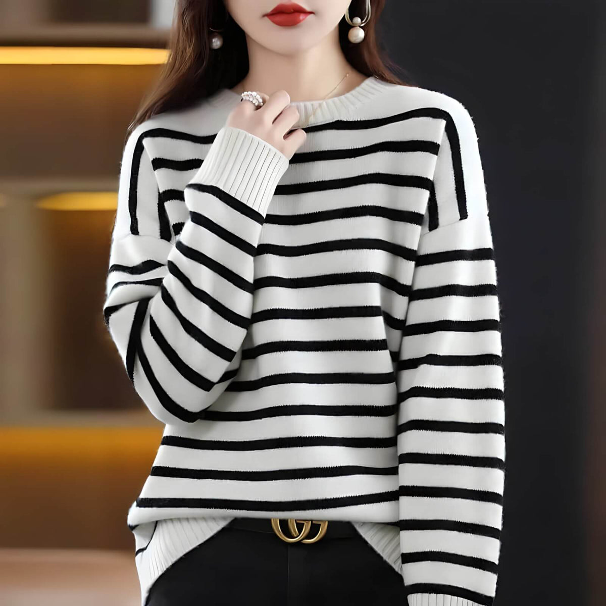 Suéter Feminino Casual Moonstone - Vista Ladies