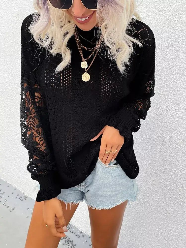Suéter Feminino Casual Nacar - Vista Ladies