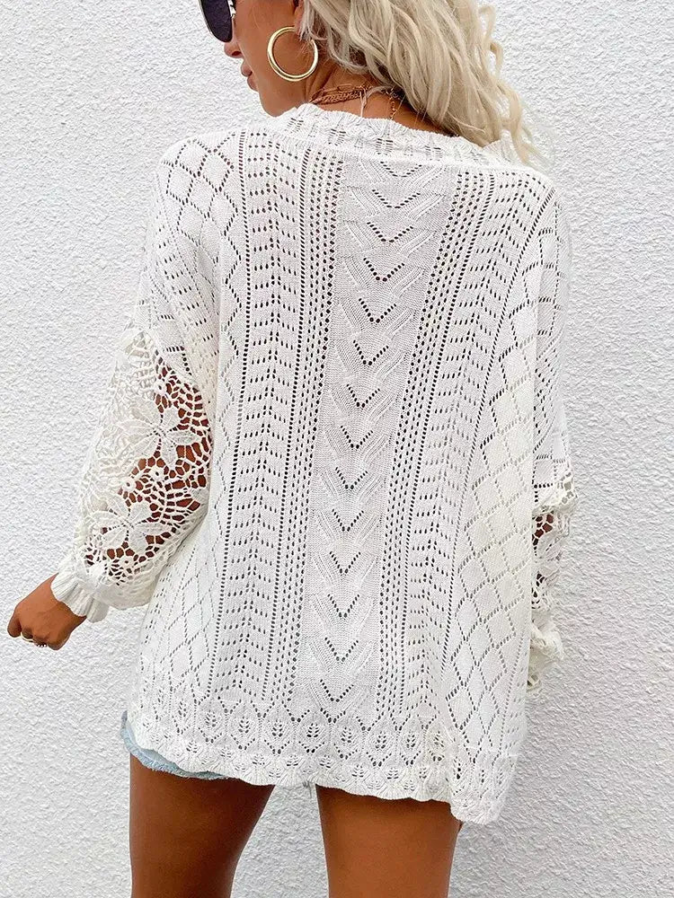 Suéter Feminino Casual Nacar - Vista Ladies
