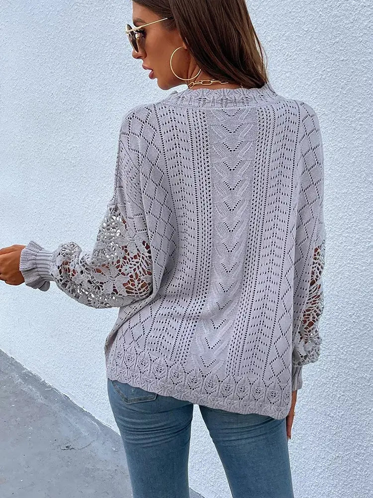 Suéter Feminino Casual Nacar - Vista Ladies