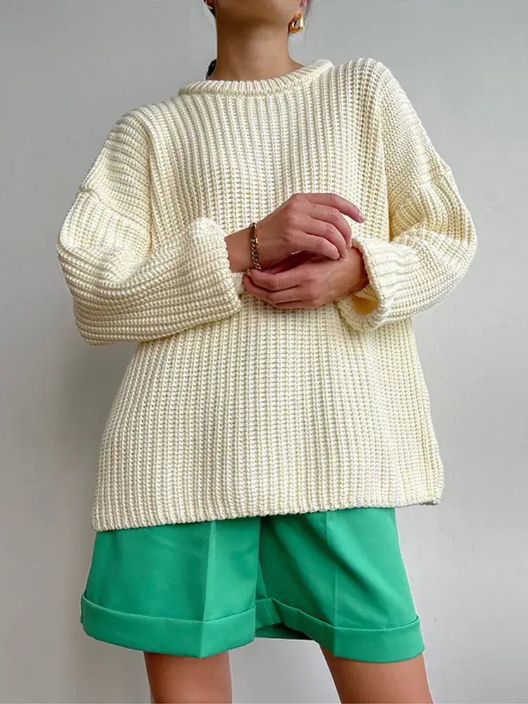 Suéter Feminino de Tricot Oversized Rodoalita - Vista Ladies