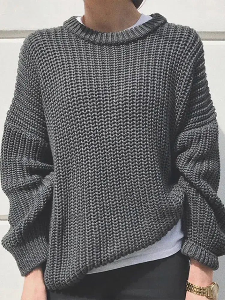 Suéter Feminino de Tricot Oversized Rodoalita - Vista Ladies