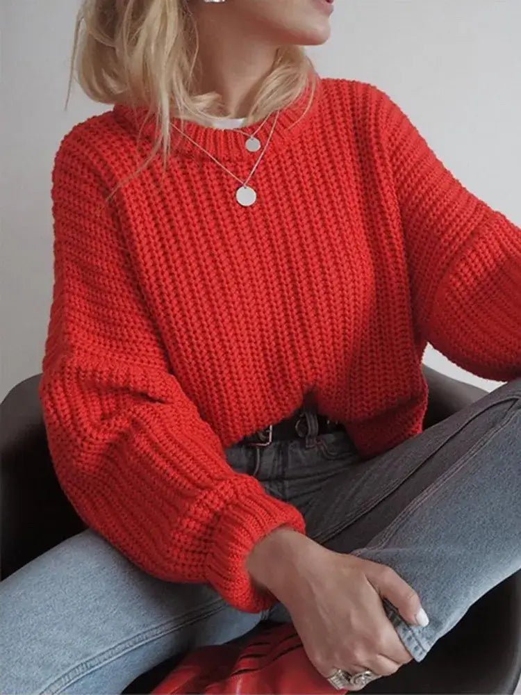 Suéter Feminino de Tricot Oversized Rodoalita - Vista Ladies