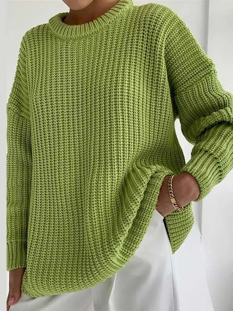 Suéter Feminino de Tricot Oversized Rodoalita - Vista Ladies