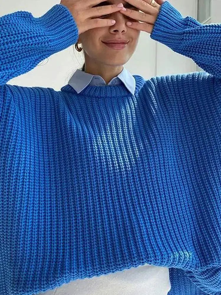 Suéter Feminino de Tricot Oversized Rodoalita - Vista Ladies