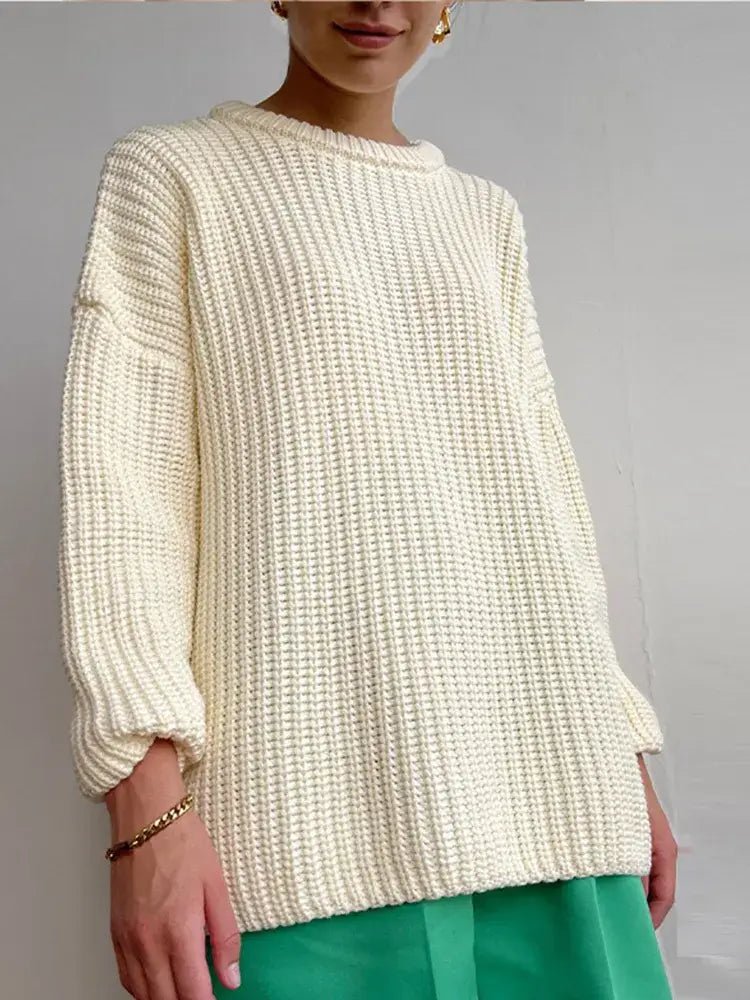 Suéter Feminino de Tricot Oversized Rodoalita - Vista Ladies